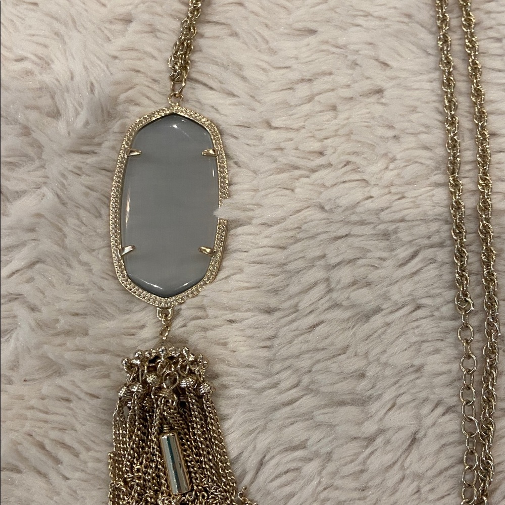 Kendra Scott Rayne Gold Long Pendant Necklace - Picture 3 of 4